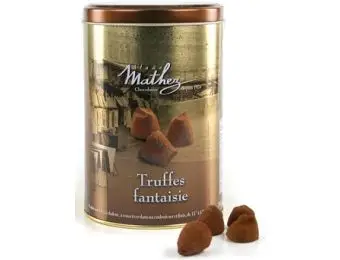 Franske chokoladetrøfler, dåse med 500 gr.